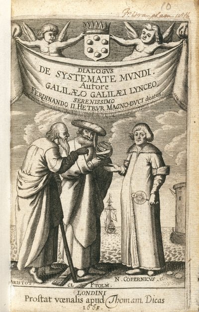 Galileon Cosmic Systemin etukappale tekijältä Frederick (attr. to) Barnard
