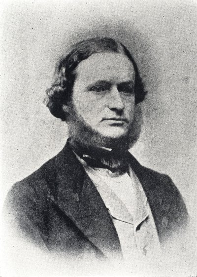 Gustav Kirchhoff, saksalainen fyysikko, n. 1860-luku tekijältä Frederick (attr. to) Barnard