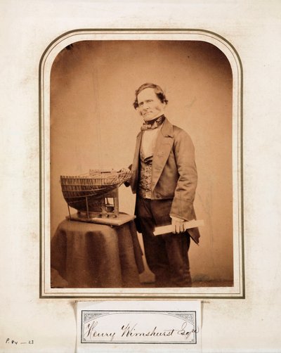 Henry Wimshurst, englantilainen insinööri tekijältä Ferdinand Georg Waldmuller