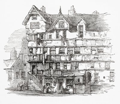 Talot High Streetillä, Edinburghissa, Skotlannissa tekijältä . .