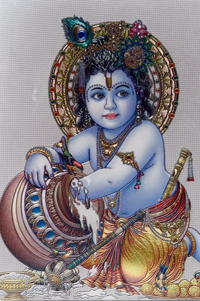 Lapsi-lordi Krishna. Hindu jumala. tekijältä . .
