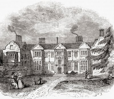 Ladye Place, Hurley, Berkshire, Englanti, nähty täällä 1800-luvun alussa. tekijältä . .