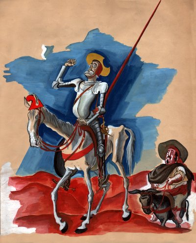 Leon Blum Don Quijote, Ranskan tasavalta, noin 1936 tekijältä . .