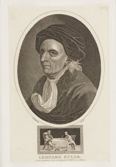 Leonhard Euler, matemaatikko, n. 1770-luku tekijältä Frederick (attr. to) Barnard
