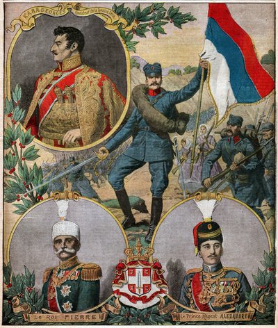 Les heros nationalaux serbes. Serbian kansallissankarit. tekijältä Ferdinand Georg Waldmuller