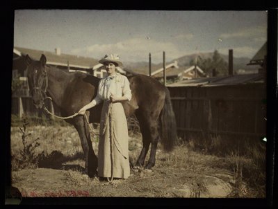 "Madaline Bradbury ja Chiketa, St. Barbara", n. 1915 tekijältä Frederick (attr. to) Barnard
