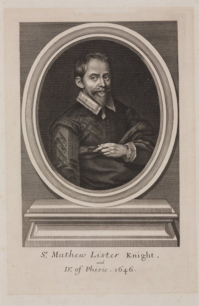 Matthew Lister, englantilainen lääkäri tekijältä Frederick (attr. to) Barnard
