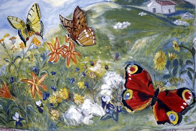 Seinämaalaukset, Bordano, Friuli Venezia-Giulia, Italia tekijältä Henry Charles Fehr