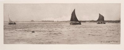 "On Breydon Water, Sea-Fog tulossa" tekijältä Frederick (attr. to) Barnard