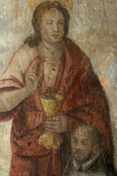 Seurakuntakirkko (Parish Church of Our Lady). Sisustus. Kuoro. Seinämaalaus. tekijältä . .