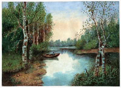 Lampi veneineen, noin 1930 tekijältä . .