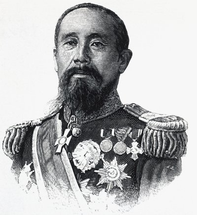 Japanilaisen poliitikon Ito Hirobumin (1841-1909) muotokuva tekijältä William Walcutt