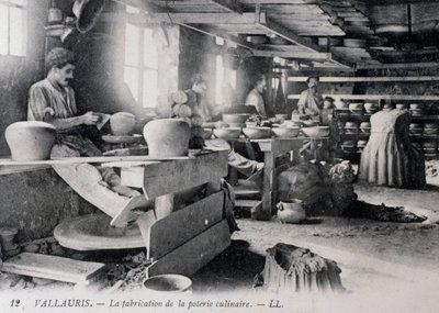 Postikortti keramiikasta Vallauris-astioille, n. 1900, Ranska tekijältä William Walcutt
