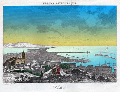 Sete, noin 1850 (kaiverrus) tekijältä . .