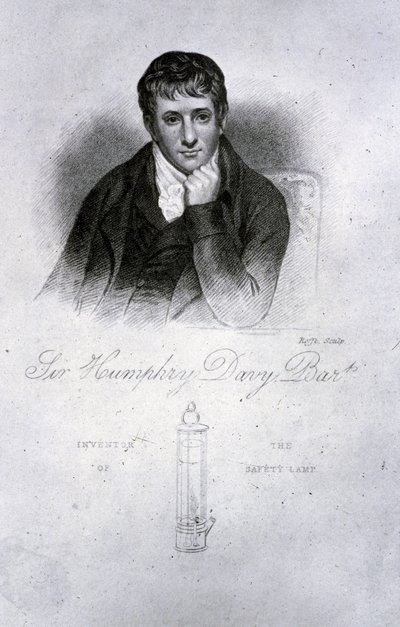 Sir Humphry Davy, kemisti tekijältä Frederick (attr. to) Barnard