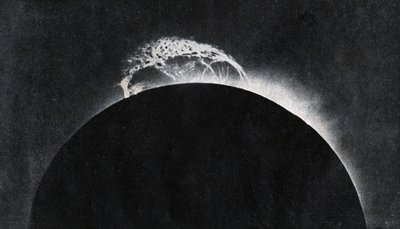 Auringonpurkaus kuvattiin vuonna 1929. (tuloste) tekijältä . .