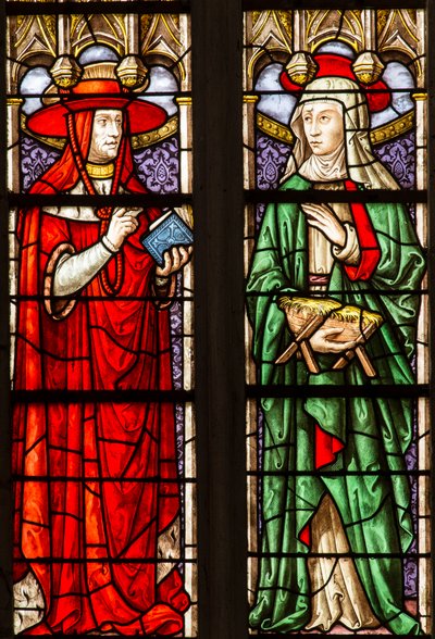 Saint Etienne de Sensin katedraalin lasimaalaus tekijältä . .