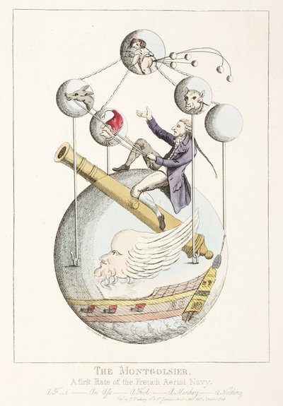 "Montgolfier - Ranskan ilmavoimien ensiluokkainen" tekijältä Frederick (attr. to) Barnard