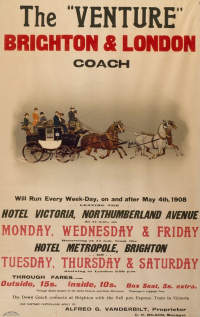"Venture" Brighton and London Coach tekijältä . .