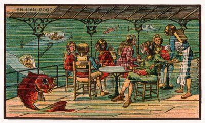 Vedenalainen terassi, n.1910 tekijältä . .