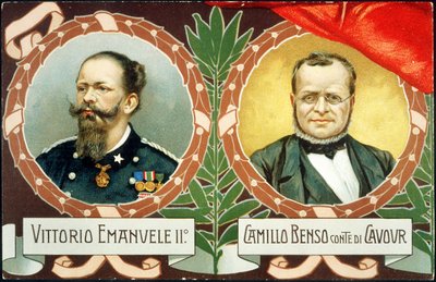 VITTORIO EMANUELE II JA CAVOUR 1911 tekijältä . .