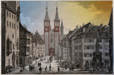 Wurzburg, noin 1830 (kaiverrus) tekijältä . .