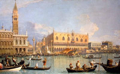 Näkymä Herttuan palatsiin tekijältä Canaletto