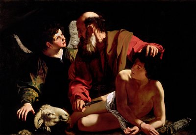 Iisakin uhri tekijältä Michelangelo Merisi da  Caravaggio