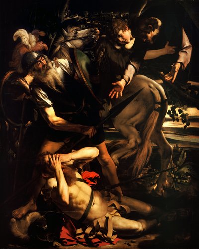 Pyhän Paavalin kääntymys tekijältä Michelangelo Merisi da  Caravaggio