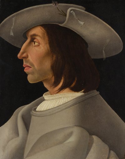 Miehen muotokuva profiilissa, n. 1525. tekijältä Italian Painter