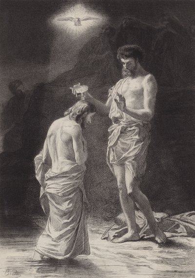 Kristuksen kaste tekijältä after Albert Robida