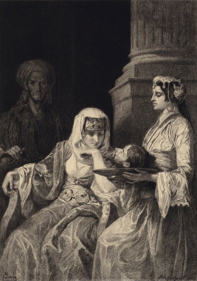Herodias ja Johannes Kastajan pää tekijältä after Albert Robida