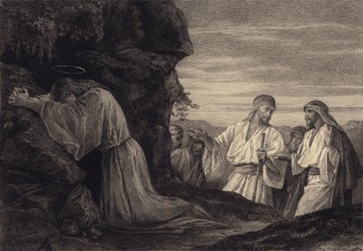 Jeesus rukouksessa tekijältä after Albert Robida