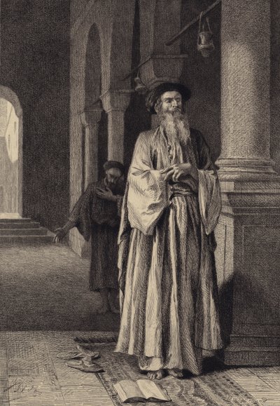 Fariseus ja Publikaani tekijältä after Albert Robida
