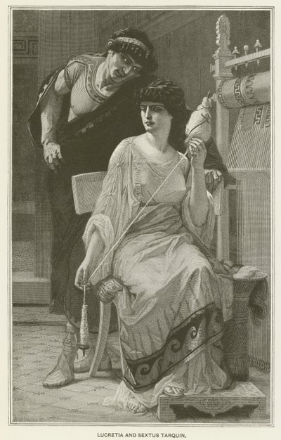 Lucretia ja Sextus Tarquin tekijältä after Alexandre Cabanel