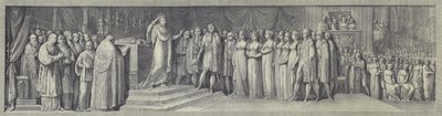 Napoleonin kruunaus Italian kuninkaaksi Milanon katedraalissa 23. toukokuuta 1805 tekijältä after Andrea Appiani the Elder
