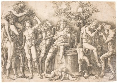 Takakanava viinitynnyrissä tekijältä after Andrea Mantegna