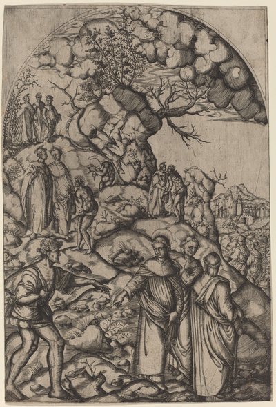 Pyhä Filippo Benizzi parantamassa kerjäläistä tekijältä after Andrea del Sarto