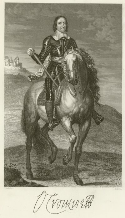 Oliver Cromwell tekijältä after Anthony van Dyck