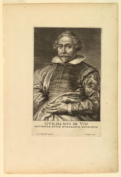 Willem de Vosin muotokuva ihmisten prinssien ikoneista tekijältä after Anthony van Dyck