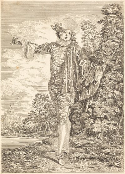 Välinpitämätön (välinpitämätön) tekijältä after Antoine Watteau