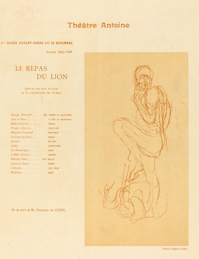 Leijonan ateria tekijältä after Auguste Rodin
