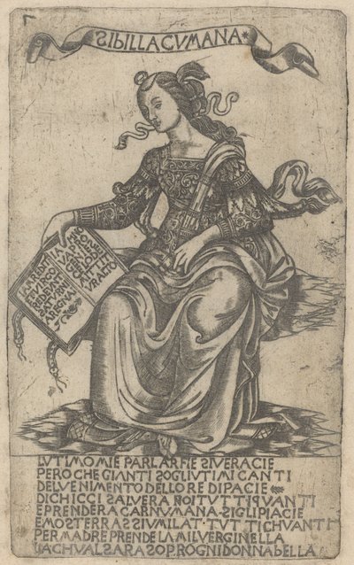 Kumalainen Sibyl tekijältä after Baccio Baldini