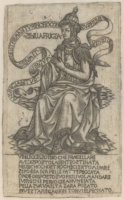 Fryygialainen Sibyl tekijältä after Baccio Baldini