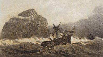 The Bass Rock (chromolitho) tekijältä after C. Stanfield