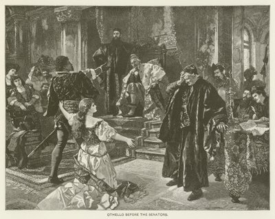 Othello senaattoreiden edessä tekijältä after Carl Ludwig Friedrich Becker