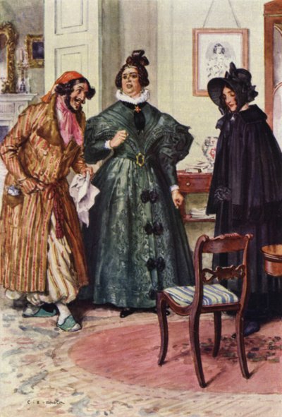 Kuvitus Nicholas Nicklebylle tekijältä after Charles Edmund Brock