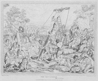 Ristiinnaulitseminen, Matthew tekijältä after Charles Le Brun
