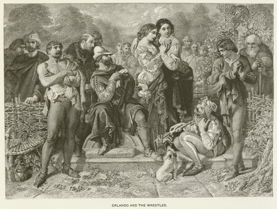 Orlando ja painija tekijältä after Daniel Maclise