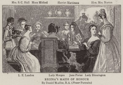 Reginas Maids of Honour tekijältä after Daniel Maclise
